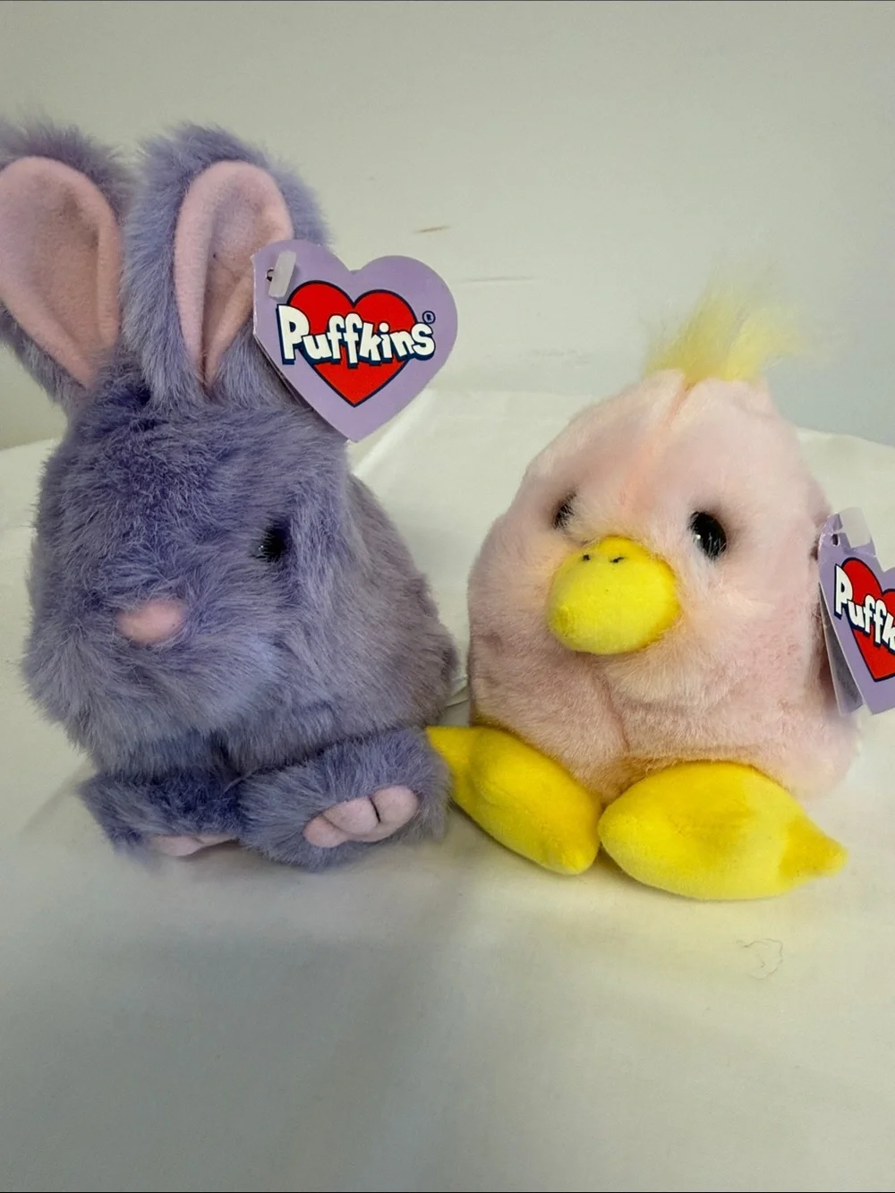 Vintage Puffkins Limited Edition Bumper Bunny & Chirps Chick NWT